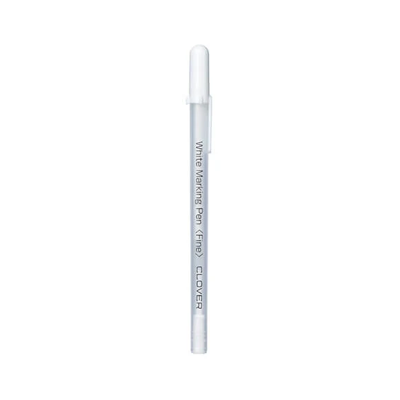 Bolígrafo Blanco de Punta Fina Clover – Soluble en Agua y Calor - Image 2