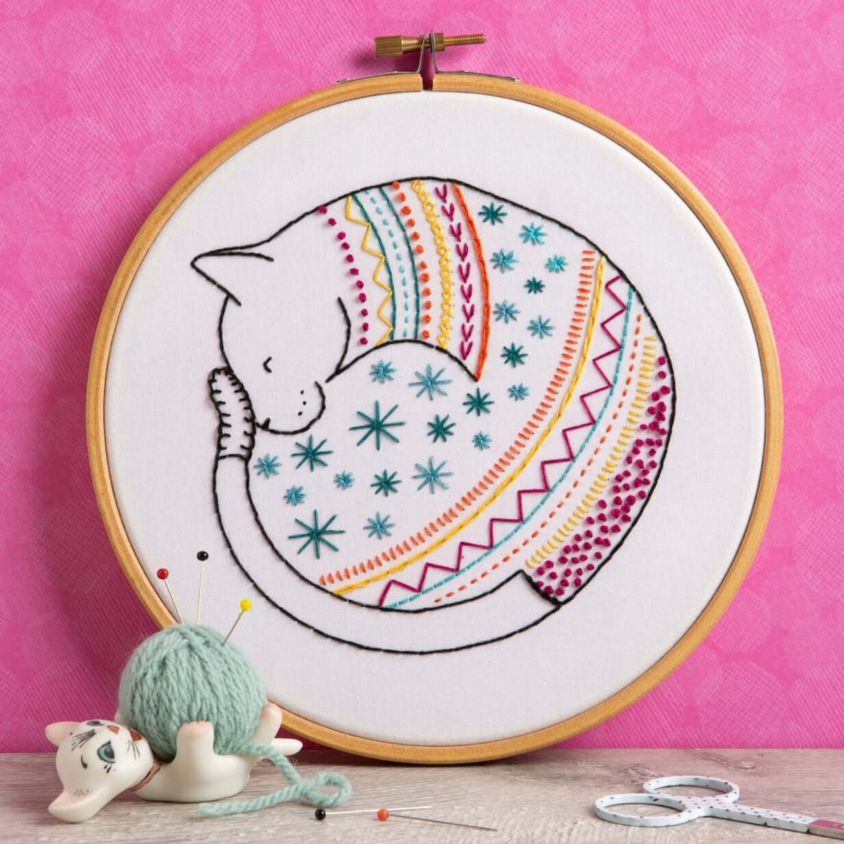 Kit de Bordado "Cat" - Hawthorn Handmade - Image 3