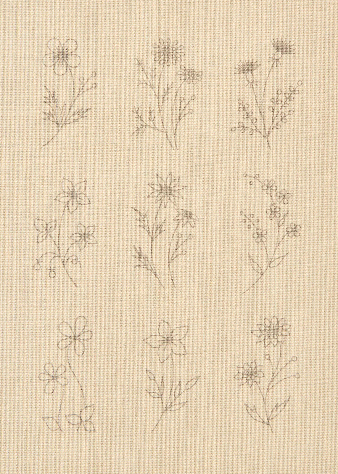 Kit de bordado "Flores" - Crema, diseñado por Atelier de Nora para Cosmo - Image 3