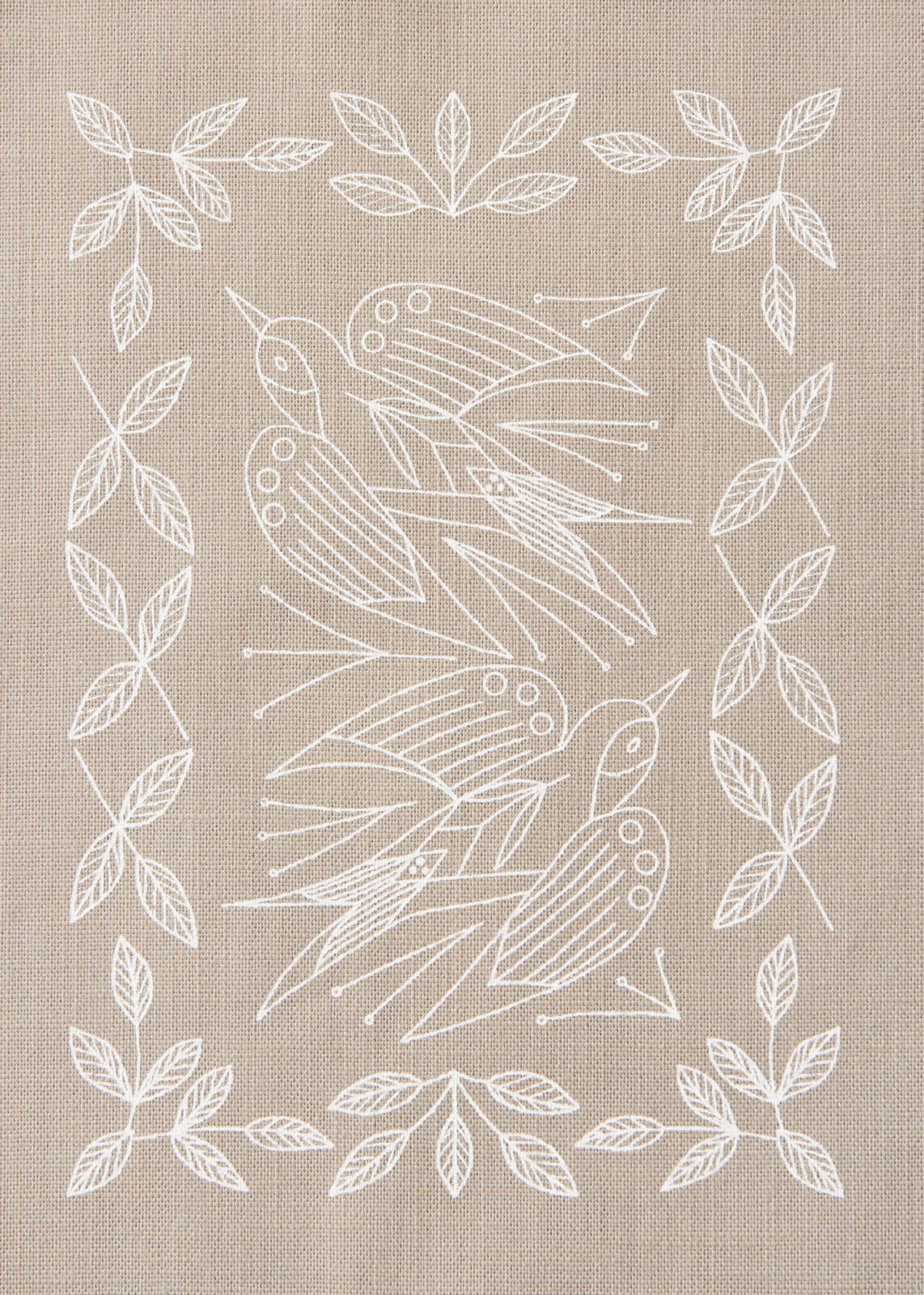 Kit de bordado "Golondrinas" - Gris, diseñado por Alice Makabe para Cosmo - Image 3