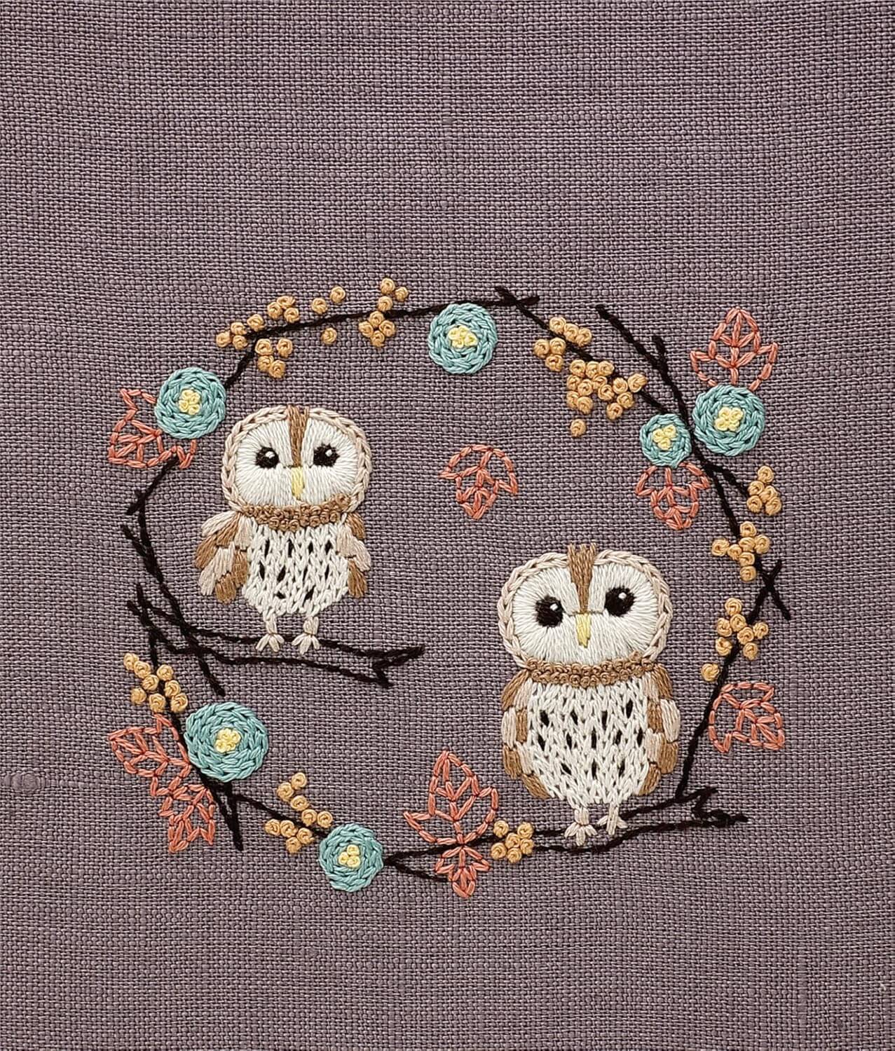 Kit de bordado: "Los 12 meses de los animales del bosque", diseñado por Chicchi para DMC Japan - Image 12