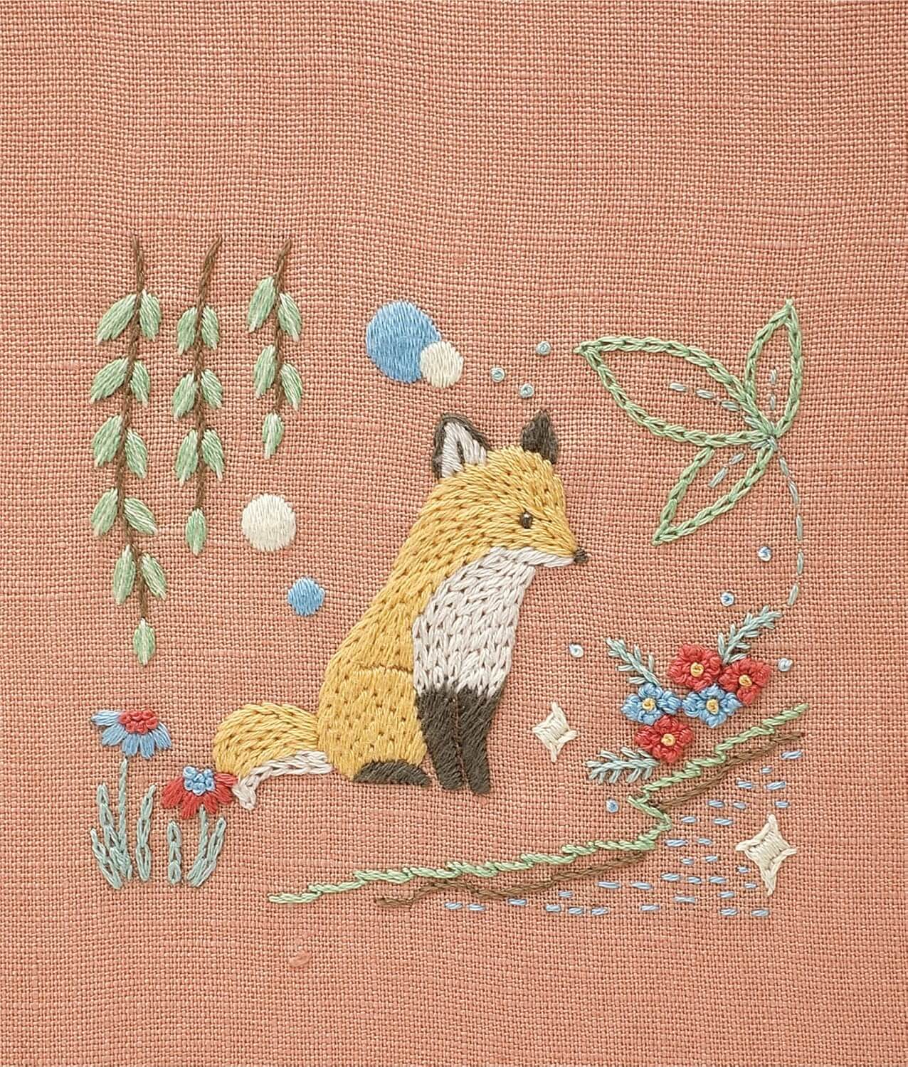 Kit de bordado: "Los 12 meses de los animales del bosque", diseñado por Chicchi para DMC Japan - Image 15