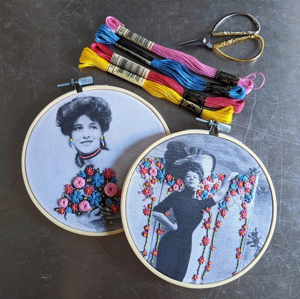 Kit de bordado Mujer con ramo – TheComptoir - Image 4