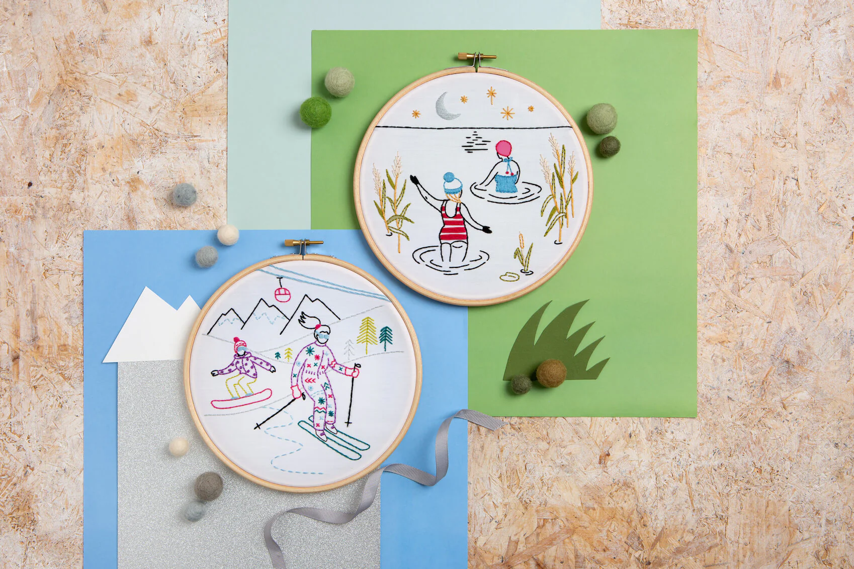 Kit de Bordado "Swim" - Hawthorn Handmade | Wonderful Women Collection - Image 3