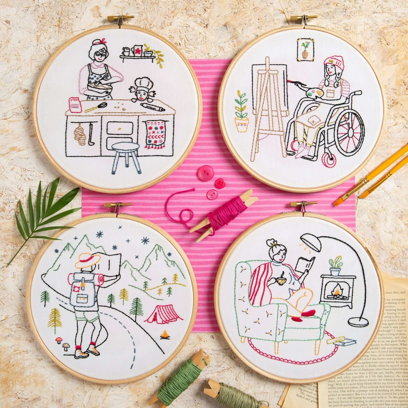 Kit de Bordado "Swim" - Hawthorn Handmade | Wonderful Women Collection - Image 5