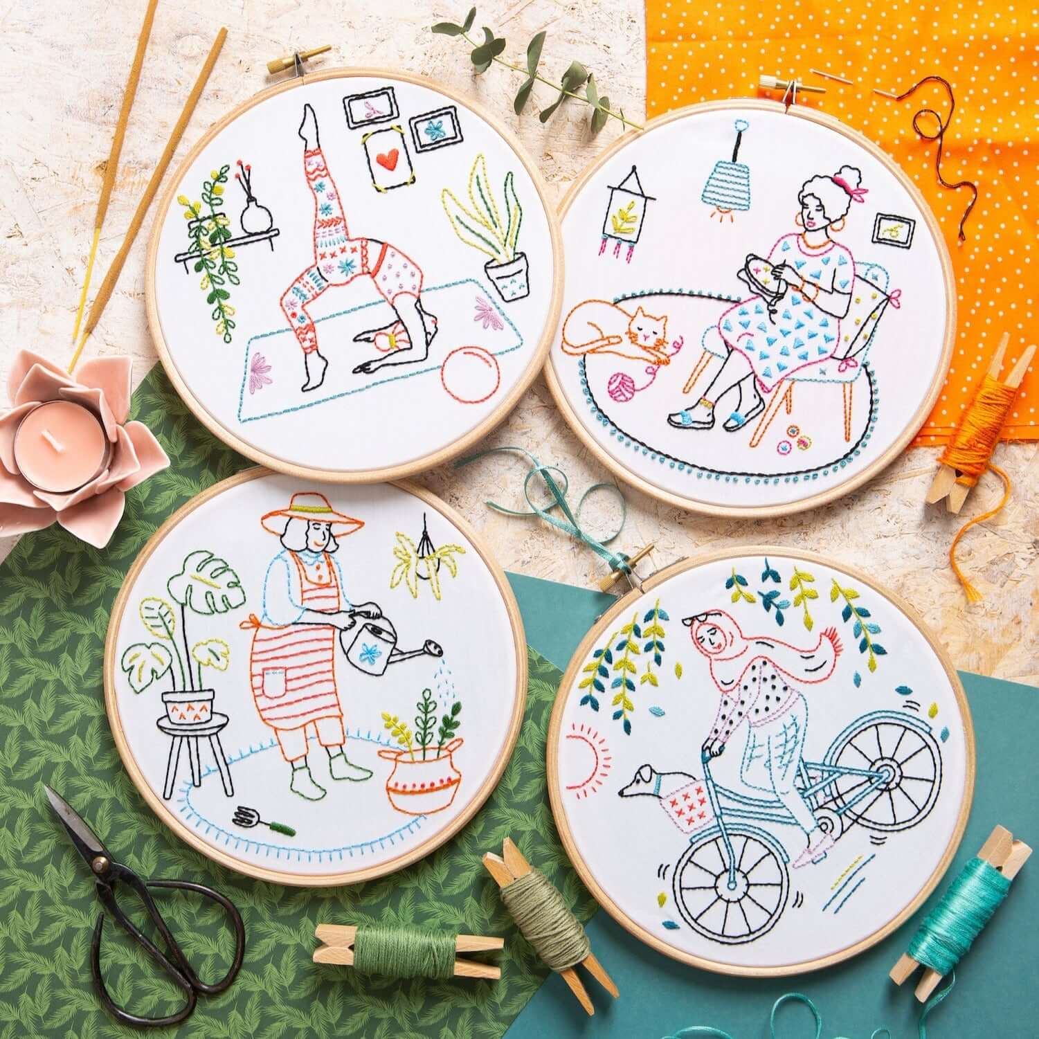 Kit de Bordado "Swim" - Hawthorn Handmade | Wonderful Women Collection - Image 6