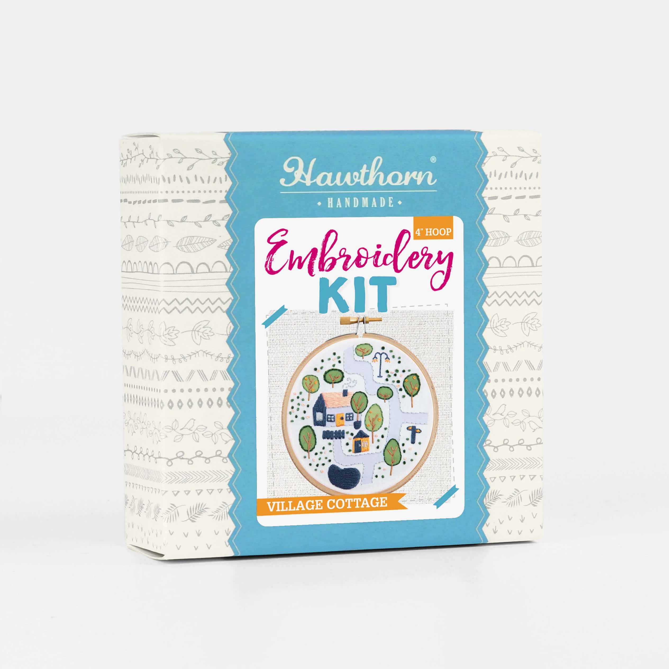 Kit de Bordado pequeño "Village Cottage" - Hawthorn Handmade - Image 2