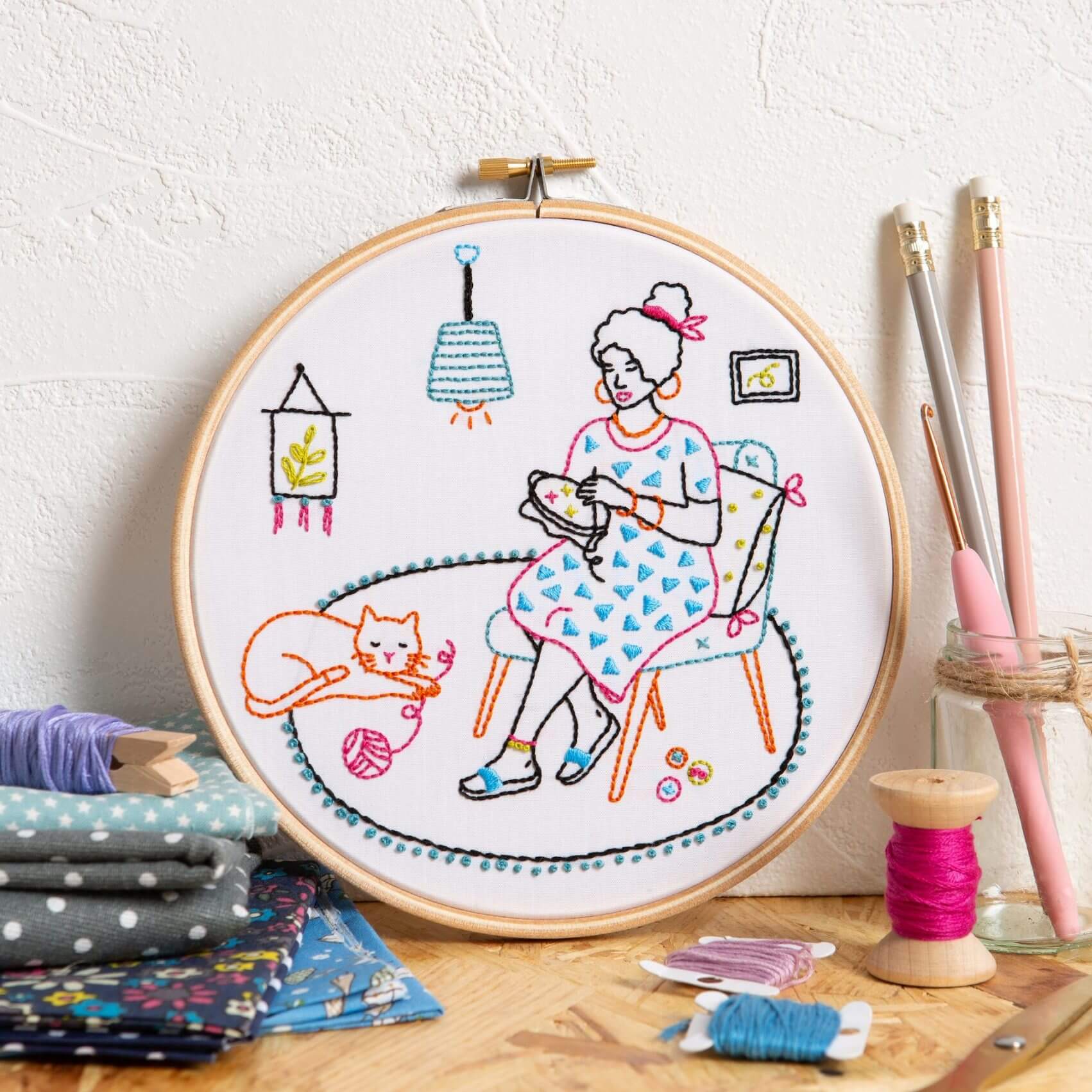 Kit de Bordado "Relax Embroidery" - Hawthorn Handmade | Wonderful Women Collection - Image 3
