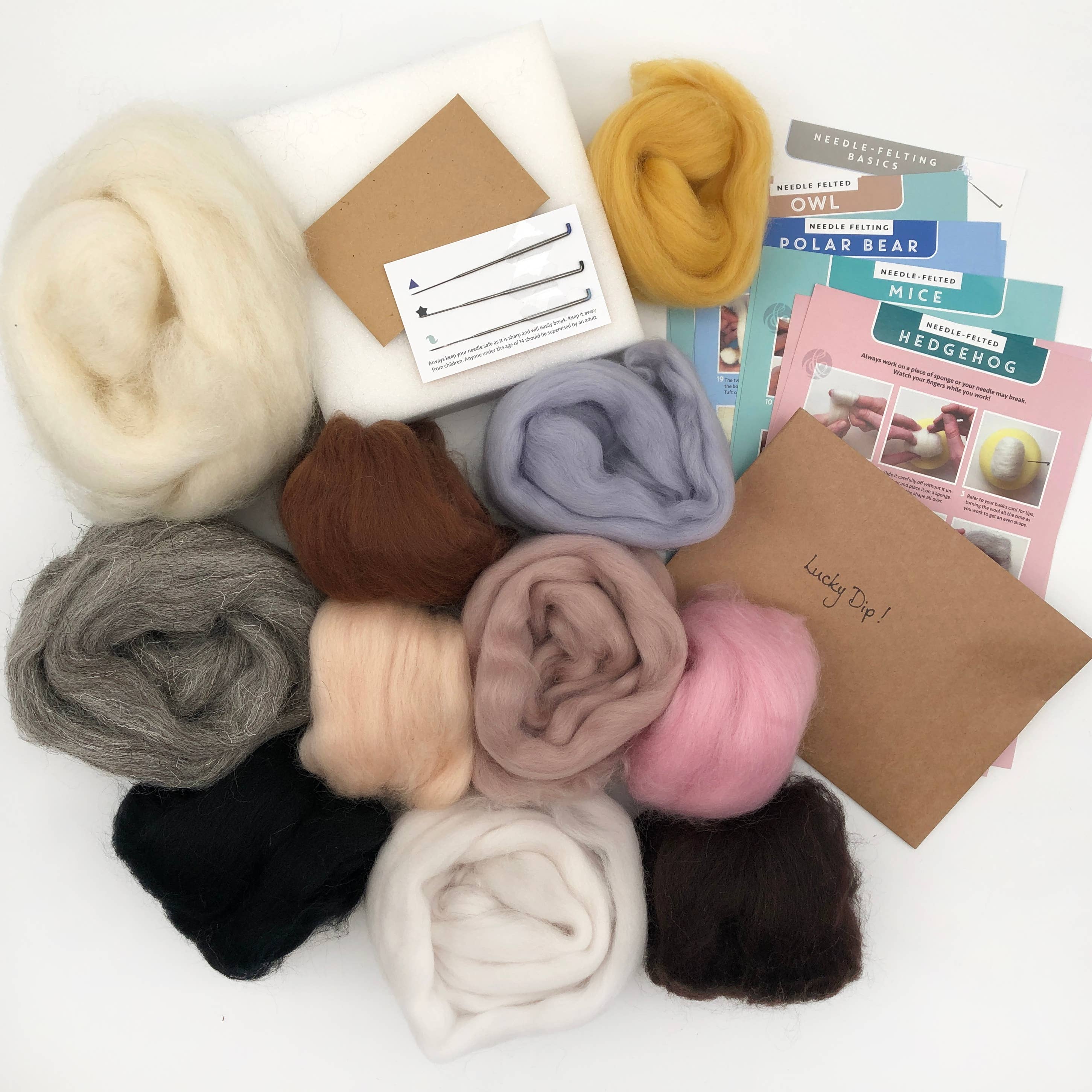 Kit de fieltro con aguja "Animales" - Bergin & Bath - Image 4