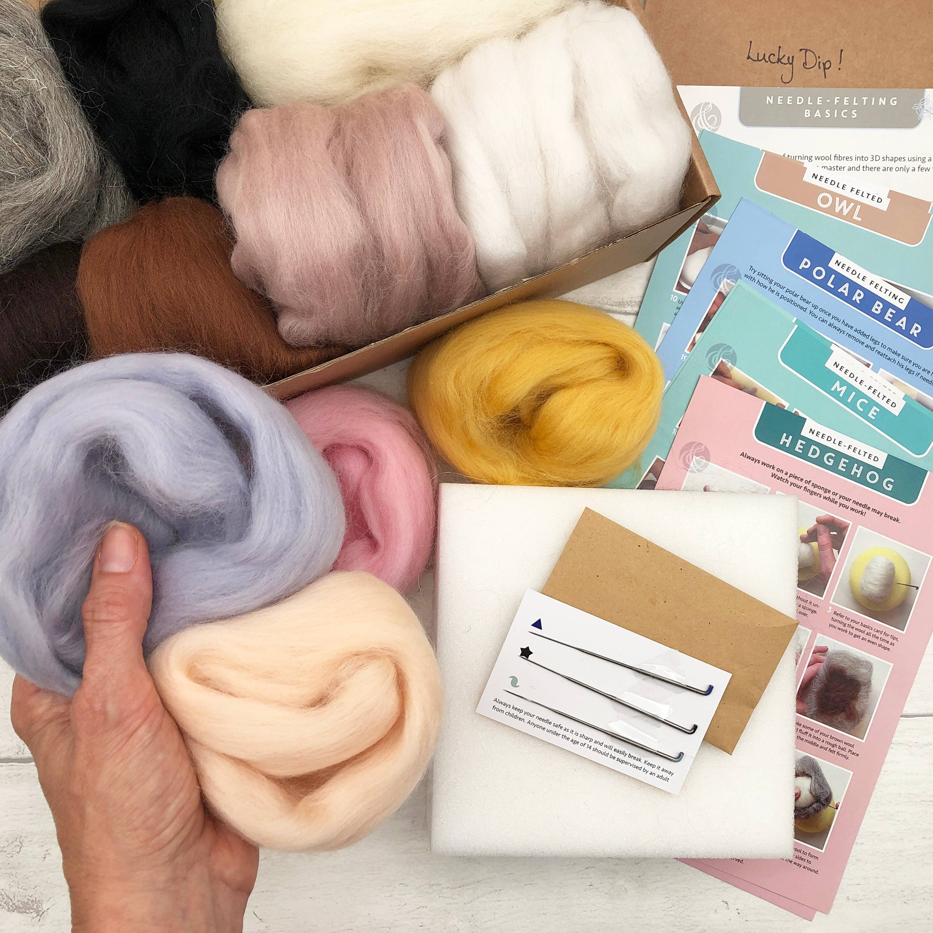 Kit de fieltro con aguja "Animales" - Bergin & Bath - Image 6