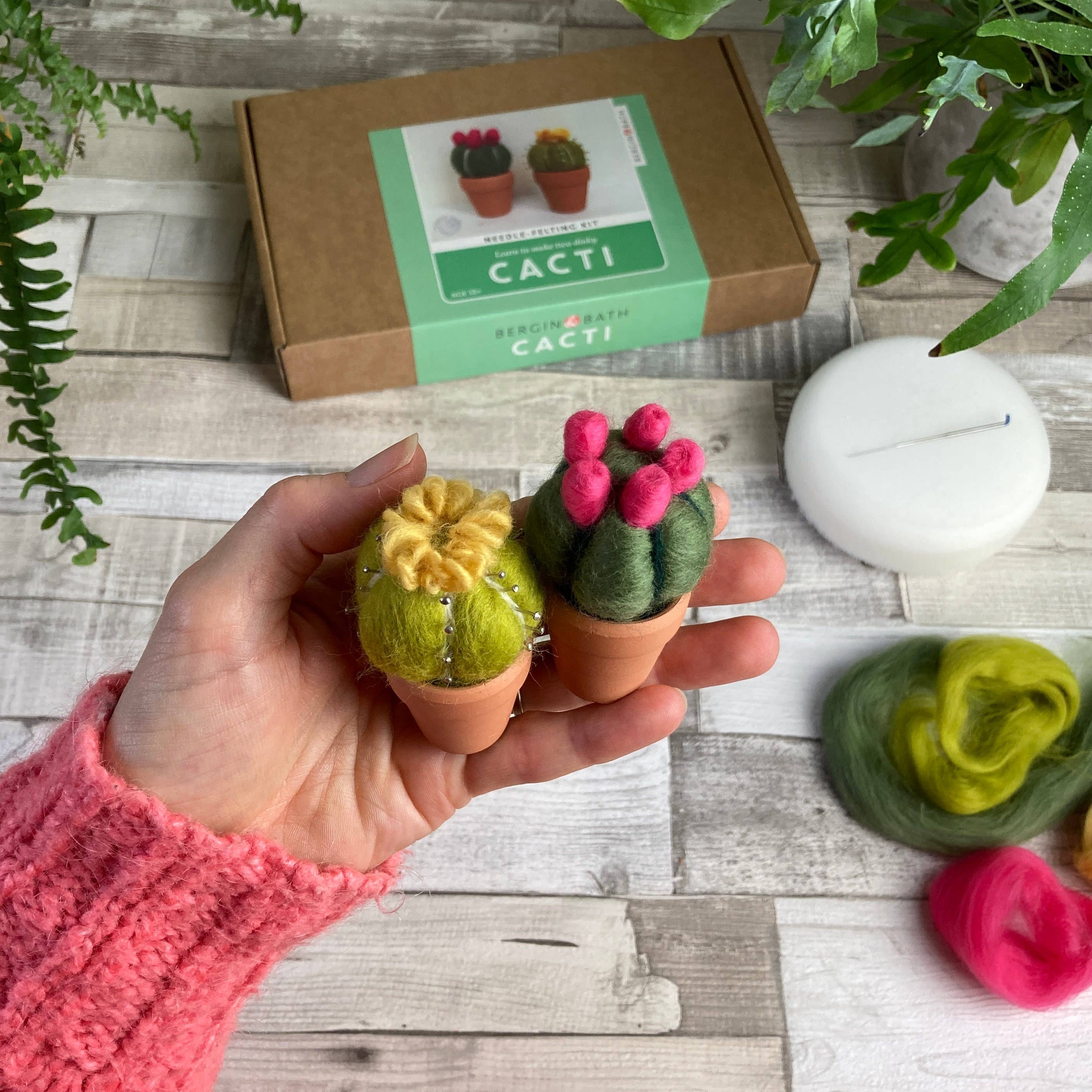 Kit de fieltro con aguja "Cactus" - Bergin & Bath