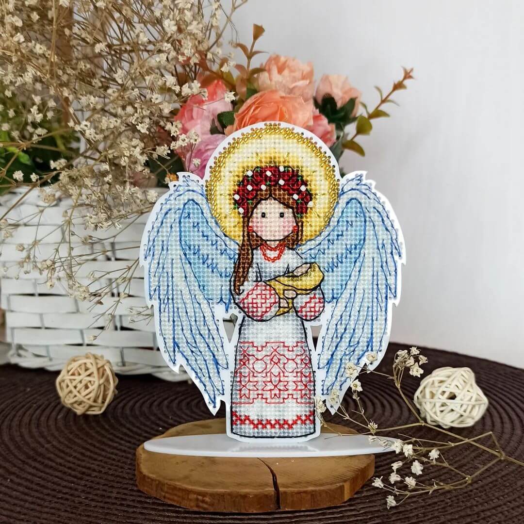 Kit de punto de cruz "Ángel de la vida"