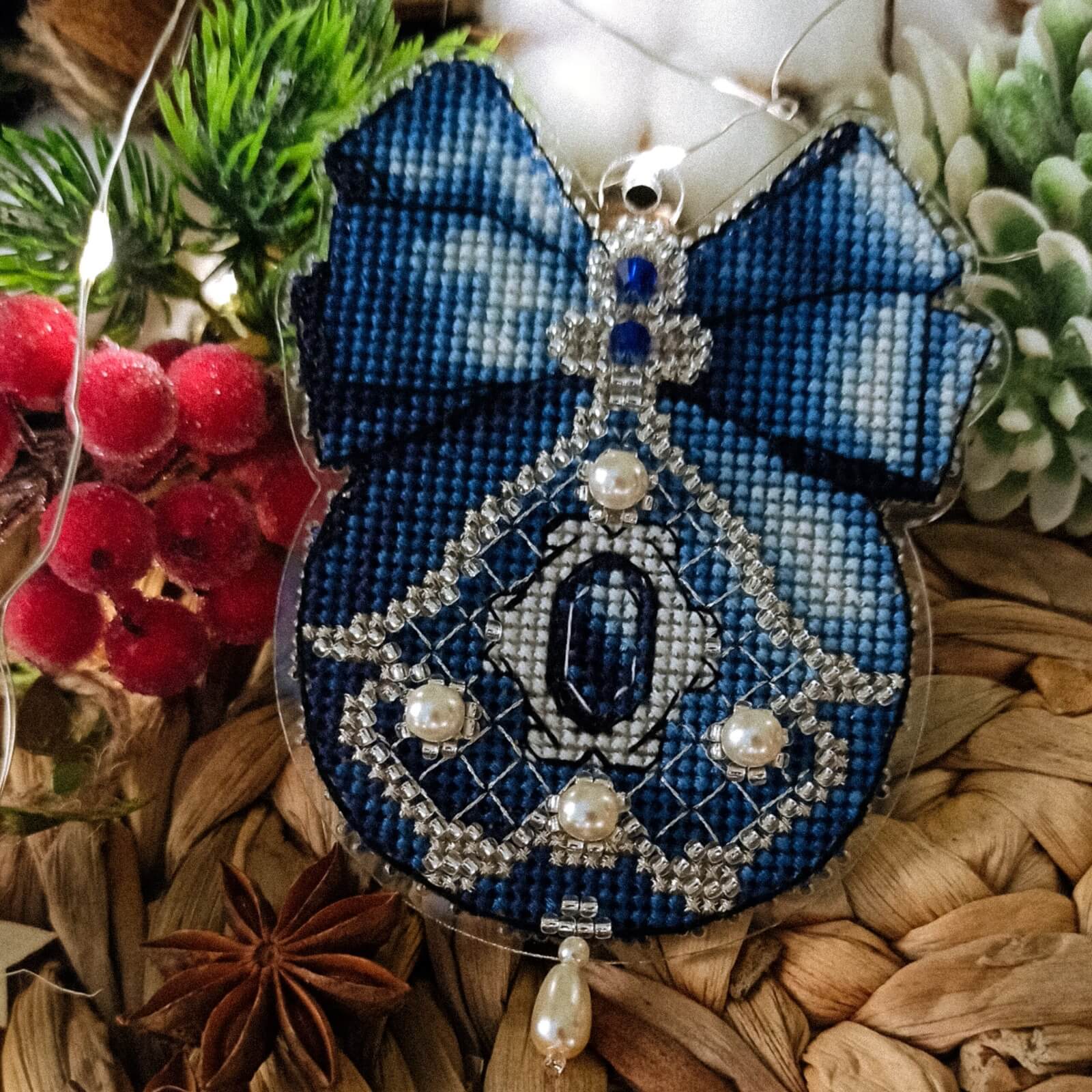 Kit de punto de cruz "Corazón Chispa de Ventisca" - Image 3
