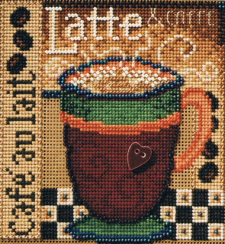 Kit de punto de cruz Latte de Mill Hill