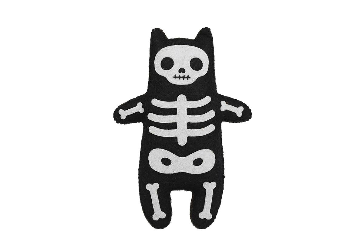 Kit Muñeco de Fieltro "Gato Esqueleto" – Kiriki Press