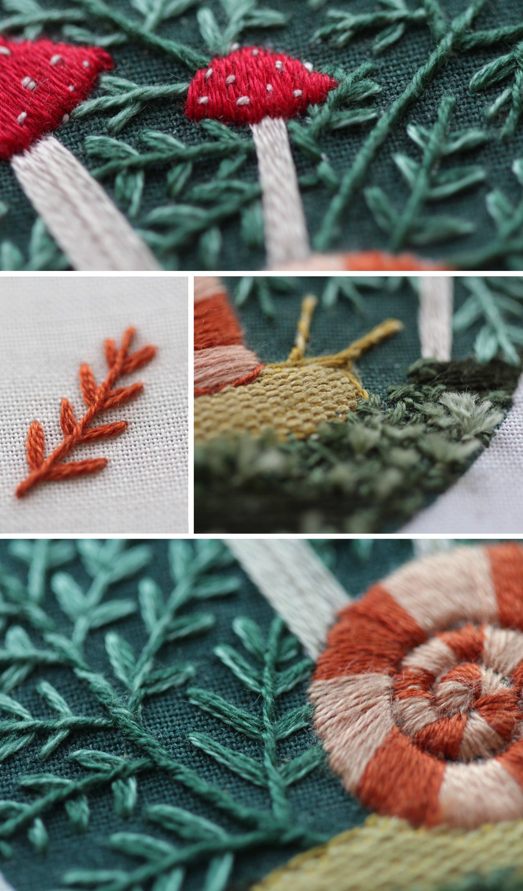 Kit de bordado "Sampler Suelo Forestal" de Kiriki Press - Image 5