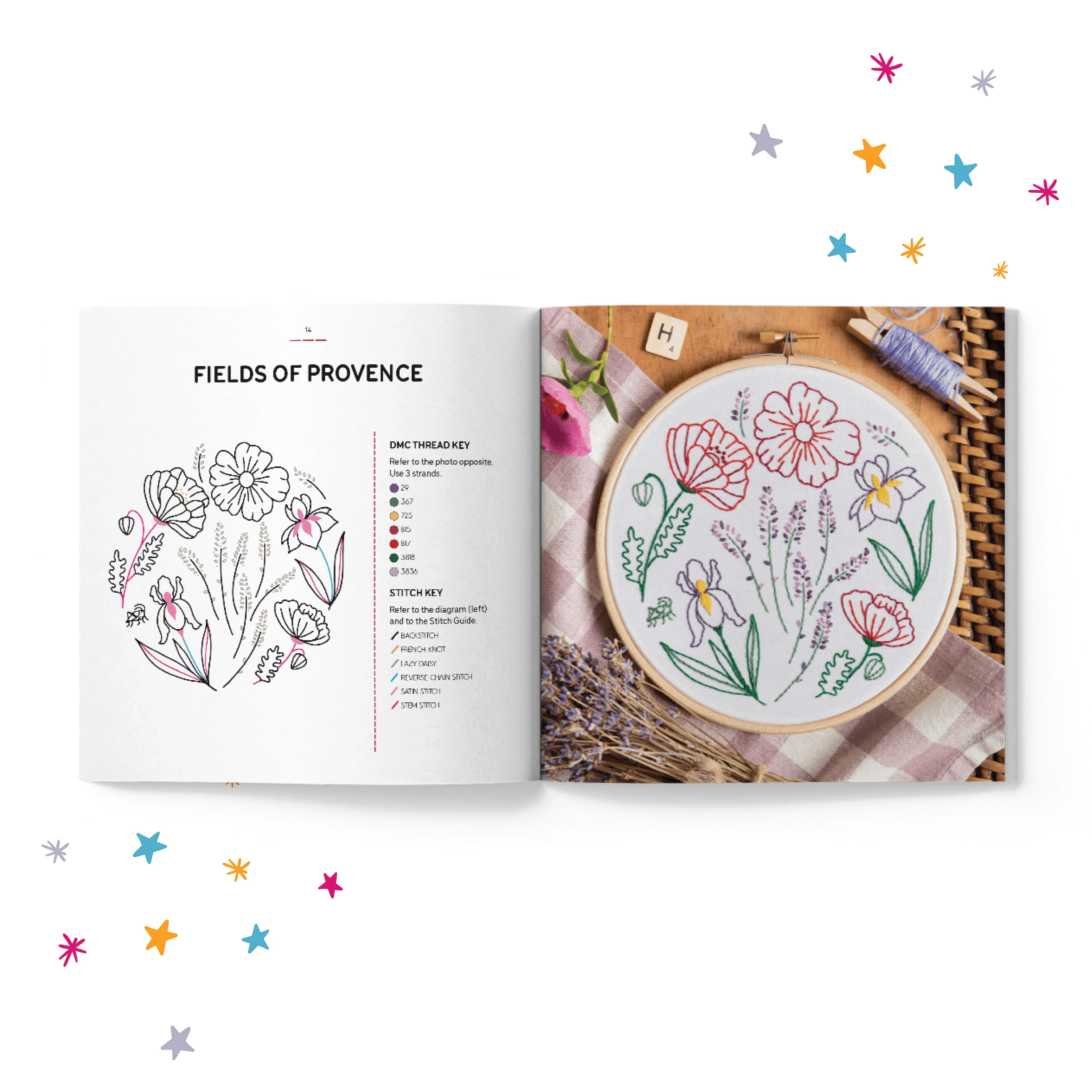 Libro de patrones de bordado “Embroidery Made Easy: Botanical Bliss” - Hawthorn Handmade - Image 2