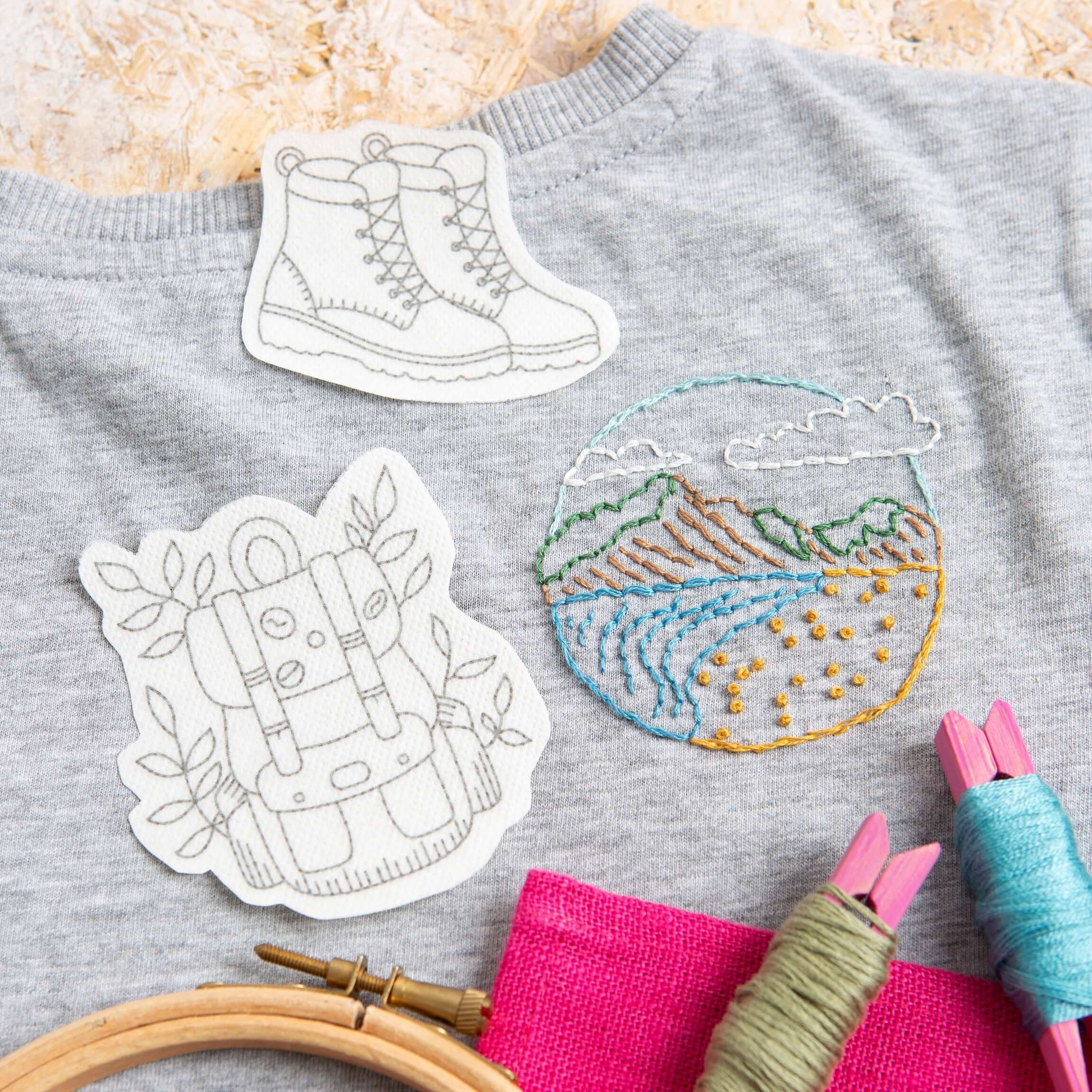 Pegatinas solubles para bordar “Wander Free” - Hawthorn Handmade - Image 3